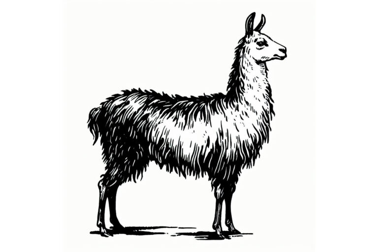 A sketch of a lama